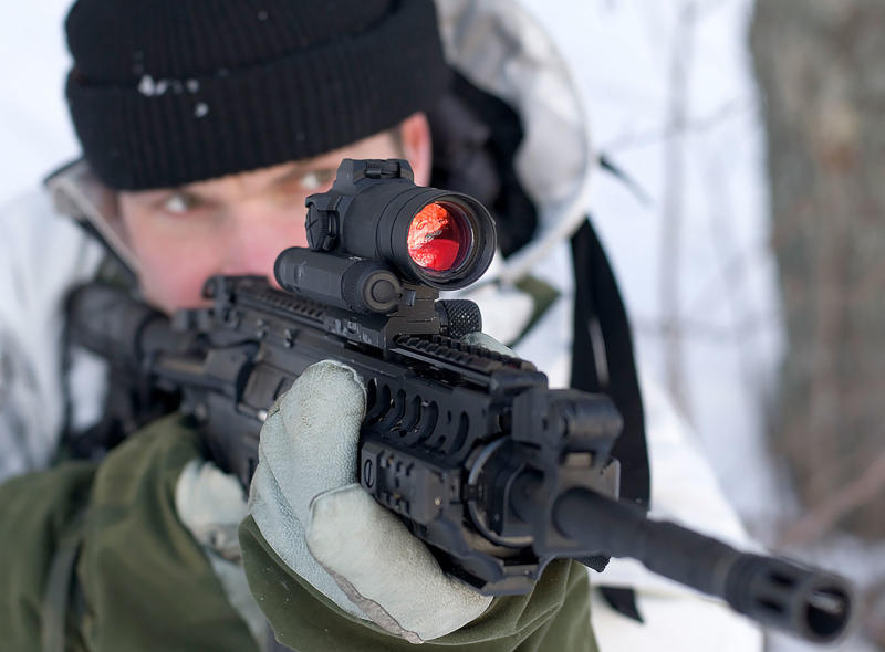 Leuchtpunktzielgerät, Aimpoint, CompM4s, 2 MOA Punkt, MARTI Waffen AG