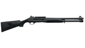 Halbautomat, Benelli, M4 Super 90, Kal. 12/76, schwarz, 47cm Lauf, Ghost-Sight, Picatinny-Schiene, Standard-Schaft