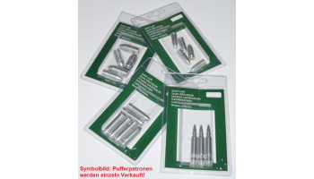 Pufferpatronen, Fritzmann, Aluminium, Kal. 9mm Para, 1 Stk.
