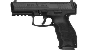 Pistole, Heckler & Koch, SFP9-SF-OR, Kal. 9mm Para/Luger/9x19, schwarz, mit Nachtvisierung nachleuchtend, 15 Schuss Magazin