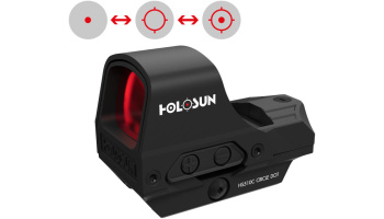 Leuchtpunktzielgerät, Holosun, HS510C, wechselbares Absehen 2 MOA Punkt und 65 MOA Ring, automatische Helligkeitsregulierung