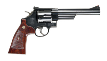 Revolver, Smith & Wesson, Mod. 29 Classic, 6 1/2'' Lauf, Kal. .44 Magnum, Holzgriffschalen, 6 Schuss