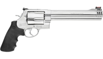 Revolver, Smith & Wesson, Mod. 500, 8 3/8'' Lauf, Kal. .500 S&W Magnum, Gummigriffschalen, 5 Schuss