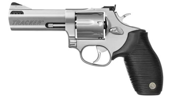 Revolver, Taurus, Mod. 627, 4'' Lauf, Stainless, Kal. .357 Magnum, Gummigriffschalen, 7 Schuss