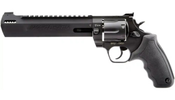Revolver, Taurus, Mod. Raging Hunter, 8 3/8'' Lauf, Mattschwarz, Kal. .44 Magnum, Gummigriffschalen, 6 Schuss
