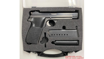 Pistolenkoffer, WWB, mit Schaumstoff-Einlage, für eine P210-Pistole, schwarz