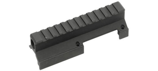 Picatinny-Aufkipp-Montage, B&T zur HK SP5 / MP5, mit Durchsicht, Aluminium