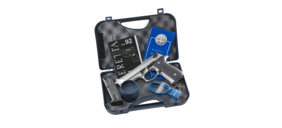 Pistole, Beretta, 92FS Inox, Kal. 9 mm Para/Luger/9x19, 15 Schuss Magazin