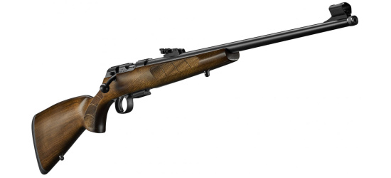 KK-Repetierer, CZ, 457 Lux, Kal. .22 l.r., mit Visierung, Holzschaft und Mündungsgewinde