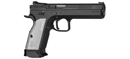 Pistole, CZ, Tactical Sport 2 Entry, Kal. 9mm Para/Luger/9x19, Stahl, mit Sicherung, 20 Schuss Magazin