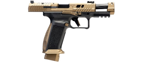 Pistole, Canik/Taran Tactical Innovations, TTI Combat, Kal. 9mm Para, FDE, mit Kompensator