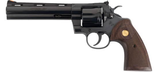 Revolver, Colt, Python, Kal. .357 Magnum, 6" Lauf, 6 Schuss, black/blued