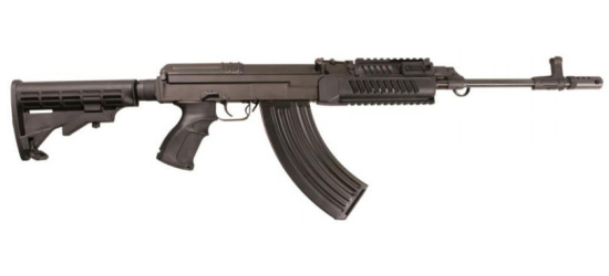 Halbautomat, Czech Small Arms, VZ 58 Sporter Tactical, Kal. 7.62x39mm, mit Ausziehschaft, Picatinny-Handschutz, 30 Schuss Magazin