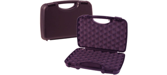 Universal-Kurzwaffenkoffer, Fritzmann, mit Schaumstoff-Einlage, für eine Kurzwaffe, schwarz