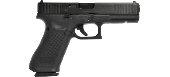 Pistole, Glock, 17 Gen5/FS MOS, <b>mit Gewindelauf M13.5x1 links</b>, Kal. 9mm Para/Luger/9x19mm, 17 Schuss