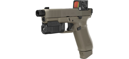 Pistole, Glock, G45 Hunter AIMPOINT COA, mit A-Cut, Gen5/FS, inkl. Glock Tactical Light, Kal. 9mm Para, 17 Schuss