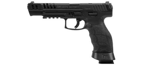 Pistole, Heckler & Koch, SFP9-SF (Special Forces) <b>MATCH</b>, Kal. 9mm Para/Luger/9x19, schwarz, 20 Schuss Magazin, PB/Magazindruckknopf