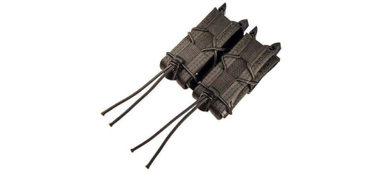 Magazintasche, HSG, 2x Magazin Pistole, schwarz, mit Gurtschlaufe