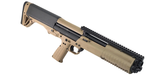 Pumpflinte, KelTec, KSG, Kal. 12/76, FDE, 14+1 Schuss