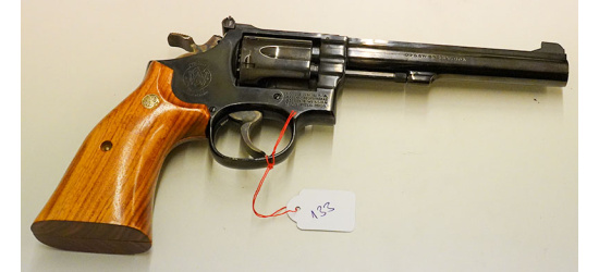 Occasion/Kommission; Revolver, Smith & Wesson, Modell 14-4, Kal. .38 Special, 6" Lauf, Ref.: 133