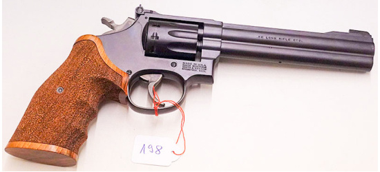 Occasion/Kommission; Revolver, Smith & Wesson, Modell 17-8 Masterpiece, Kal. .22 l.r., 6" Lauf, 10 Schus Trommel, ungeschossen, Ref.: 198