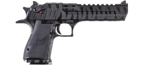 Pistole, Magnum Research Desert Eagle, Mark XIX-2, Kal. .50AE / .44 oder .357 Magnum, Black with Tiger Stripes, 6'' Lauf