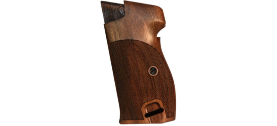 Griffschalen, Nill-Griffe, zur Pistole Sig P210, mit Riemenöse, Holz geölt