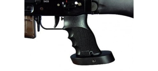 Pistolen-Griff, Nill, aus Holz, mit Handballenauflage, schwarz, zum Sturmgewehr SG55x und SG751 m2003292005