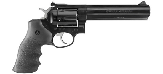 Revolver, Ruger, Mod. GP100 (GP-161), 6'' Lauf, Blued, Kal. .357 Magnum, Gummigriffschalen, 6 Schuss