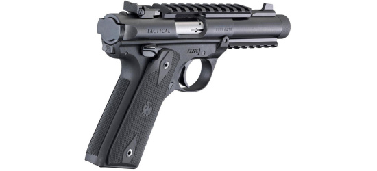 Pistole, Ruger, Modell Mark IV 22/45 Tactical, 1911-Griffstück, Kal. .22 l.r., Black, 4.40'' Lauf, Mikrovisierung, Picatinny-Schiene, 10 Schuss Magazin