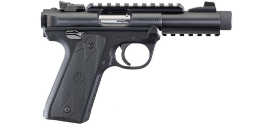 Pistole, Ruger, Modell Mark IV 22/45 Tactical, 1911-Griffstück, Kal. .22 l.r., Black, 4.40'' Lauf, Mikrovisierung, Picatinny-Schiene, 10 Schuss Magazin