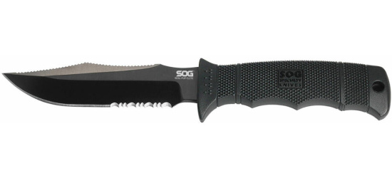 Messer mit feststehender Klinge, SOG, Seal Pup Elite Black