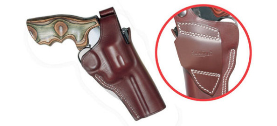 Lederholster, Sickinger, Officer, für S&W 4'' L-Frame Revoler, rechts, schwarz
