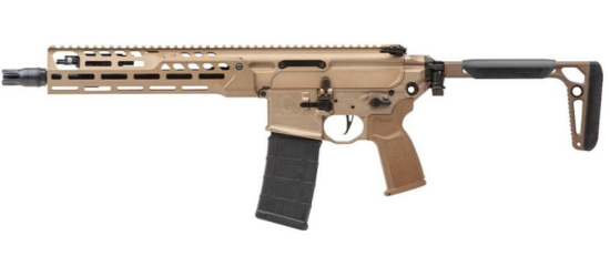 Halbautomat, Sig Sauer, MCX-SPEAR LT, Kal. 5.56x45 NATO, mit 11.5" oder 16" Lauf, FDE, Klappschaft