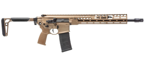 Halbautomat, Sig Sauer, MCX-SPEAR LT, Kal. 5.56x45 NATO, mit 11.5" oder 16" Lauf, FDE, Klappschaft