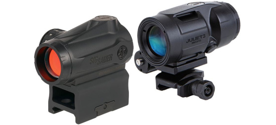 Leuchtpunktzielgerät & Magnifier Combo-Kit, Sig Sauer, Romeo MSR Gen II, 1x und 3x Vergrösserung, 2 MOA Punkt