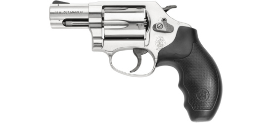 Revolver, Smith & Wesson, Mod. 60, 2 1/8'' Lauf, Kal. .357 Magnum, Gummigriffschalen, 6 Schuss
