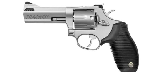 Revolver, Taurus, Mod. 627, 4'' Lauf, Stainless, Kal. .357 Magnum, Gummigriffschalen, 7 Schuss