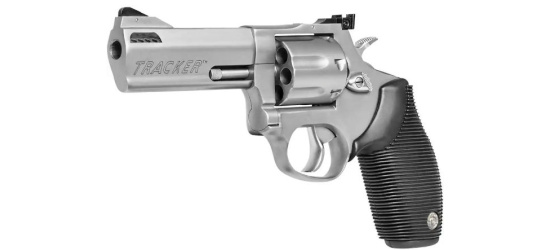 Revolver, Taurus, Mod. 627, 4'' Lauf, Stainless, Kal. .357 Magnum, Gummigriffschalen, 7 Schuss