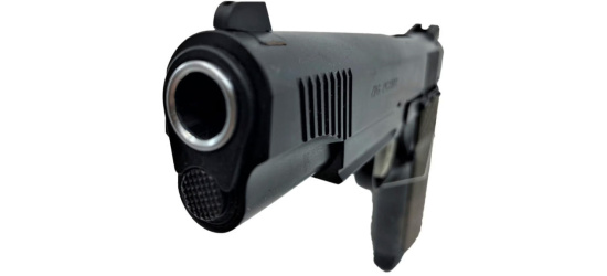 Pistole, Tisas, ZIG PC 1911, Kal. .45 ACP, fixe Kontrastvisierung, 8 Schuss Magazin, schwarz