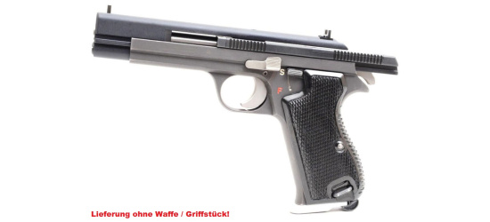 Kleinkalibersystem, Wyss, zur SIG P210 Schweizer Fertigung, Kal. .22 l.r., mit Kunststoffkoffer, Magazin, Werkzeug, Putzzeug