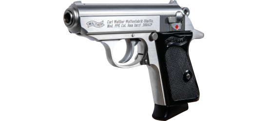Pistole, Walther, PPK oder PPK/s, stainless, Kal. 9mm Kurz / .380 ACP, 3.3" Lauf