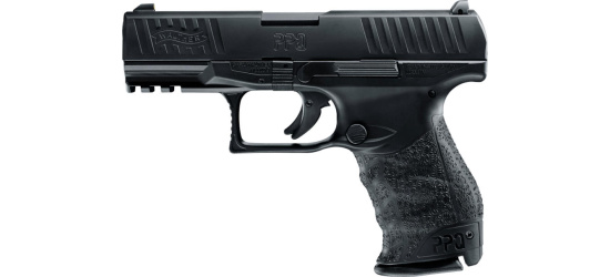Pistole, Walther, PPQ M2, Kal. 9mm Para, schwarz, mit Magazindruckknopf, 15 Schuss Magazin