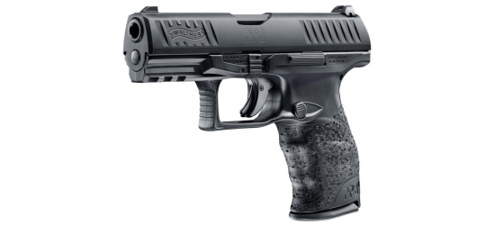 Pistole, Walther, PPQ M2, Kal. 9mm Para, schwarz, mit Magazindruckknopf, 15 Schuss Magazin