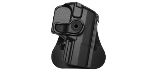 Holster, Walther/IMI, Paddle-Holster <b>PPQ M1+M2 und Q5</b>, rechts, schwarz-matt