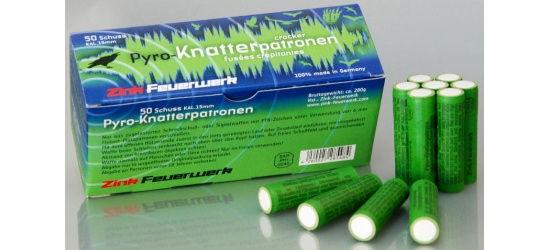Knatterpatronen, von Zink Feuerwerk, 15mm, 50 Schuss